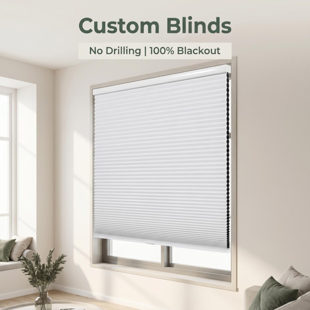 Home Decor Window Blinds - Custom Honeycomb Blinds Blind Curtain Blackout