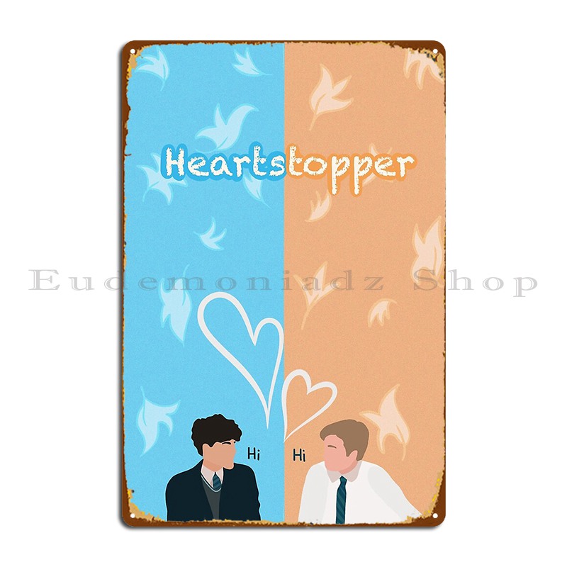 Home Decor Netflix - Heartstopper Netflix Metal Sign Wall Cave