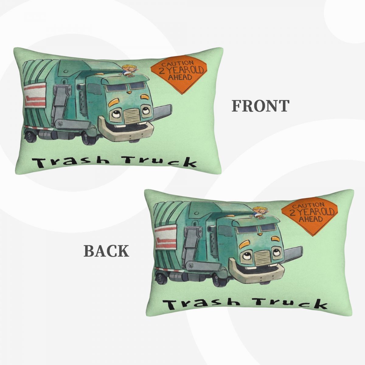 Home Decor Netflix - Trash Truck Cartoon Netflix Rectangle Pillowcase