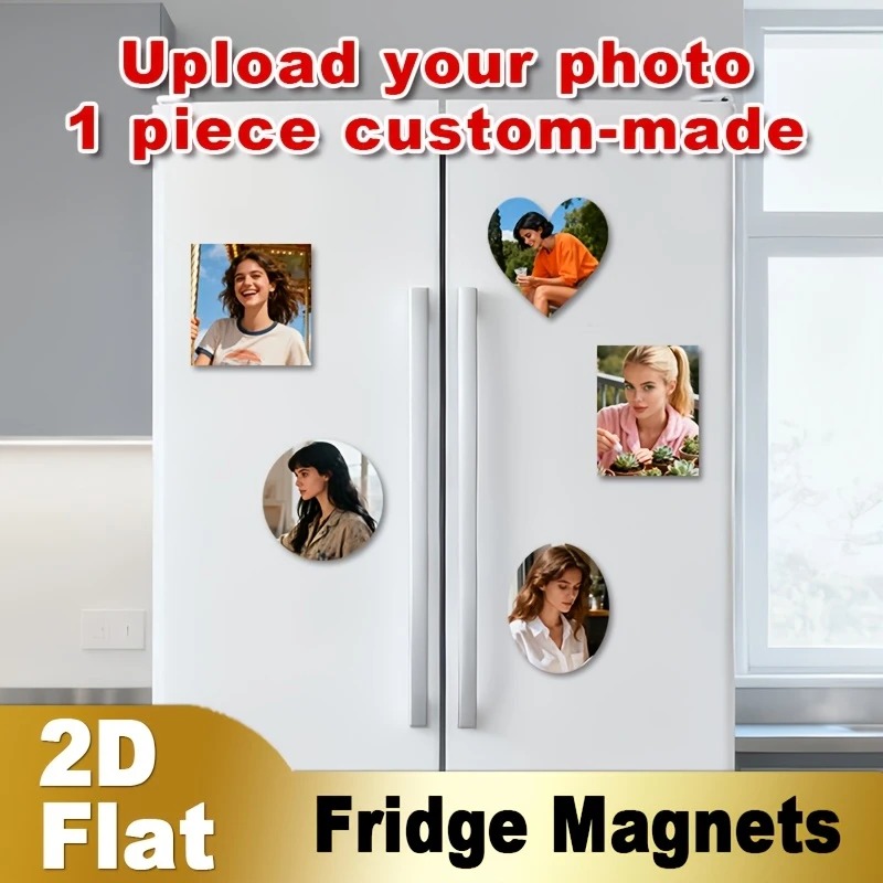 Home Decor For Wedding - Custom Photo Fridge Magnet 2D Flat