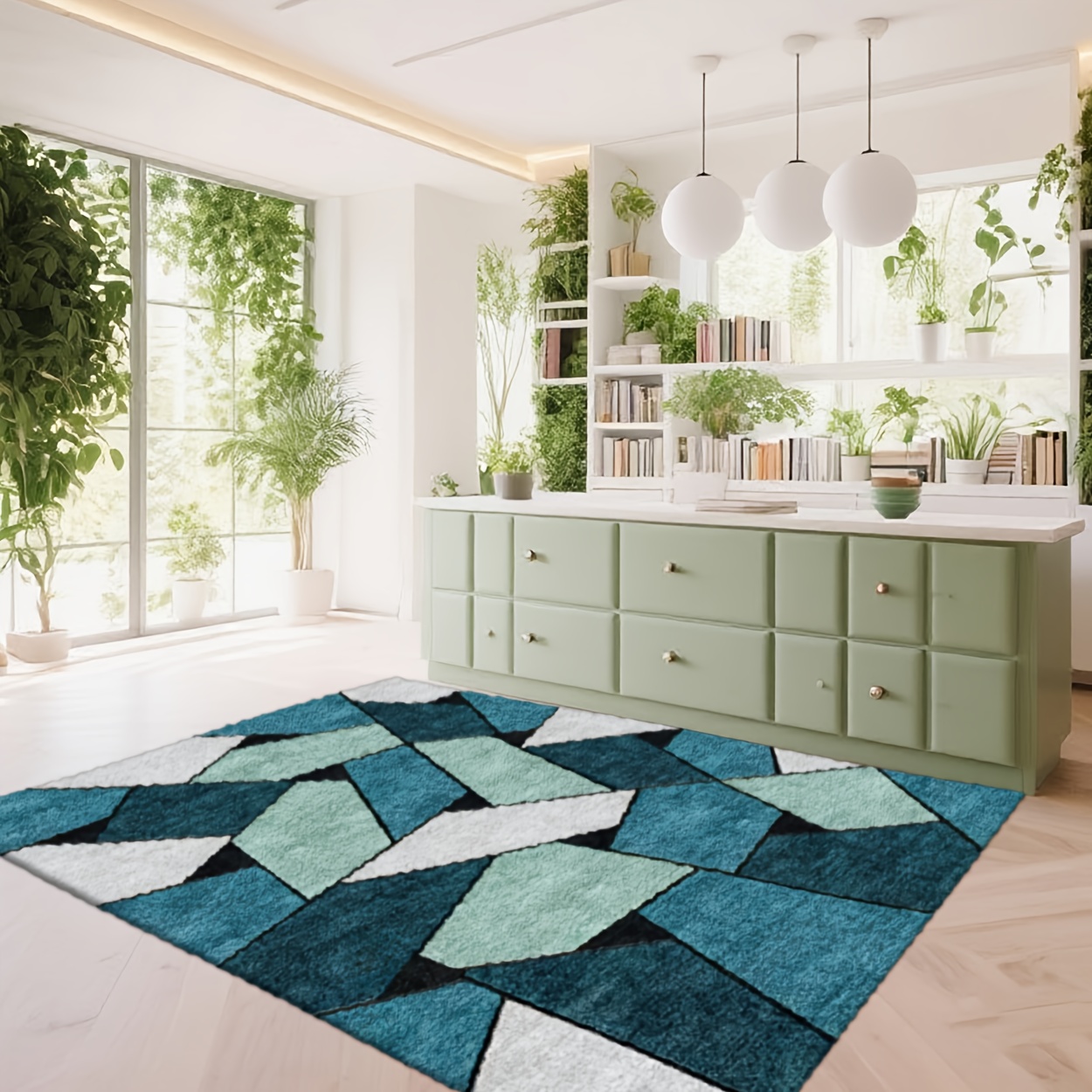 Home Decor Color Palettes - Coastal Inspired Carpet Oceanic Color Palette
