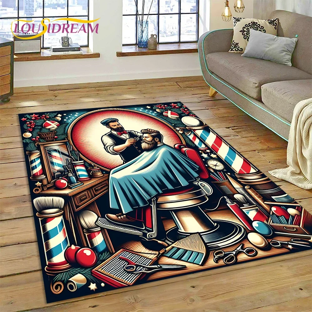Home Decor Online Game - Fashion Barber Shop Logo Skull Vintage