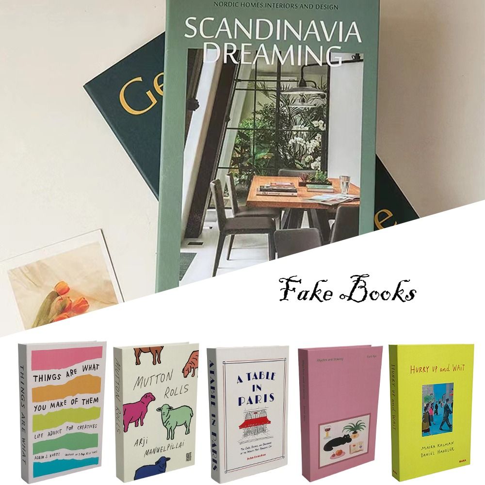 Home Decor Catalog - Fashion Home Decoration Fake Books Modern