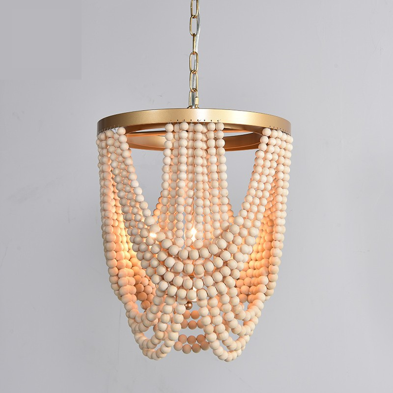 Home Decor Netflix - American Wooden Beads Chandelier For Living