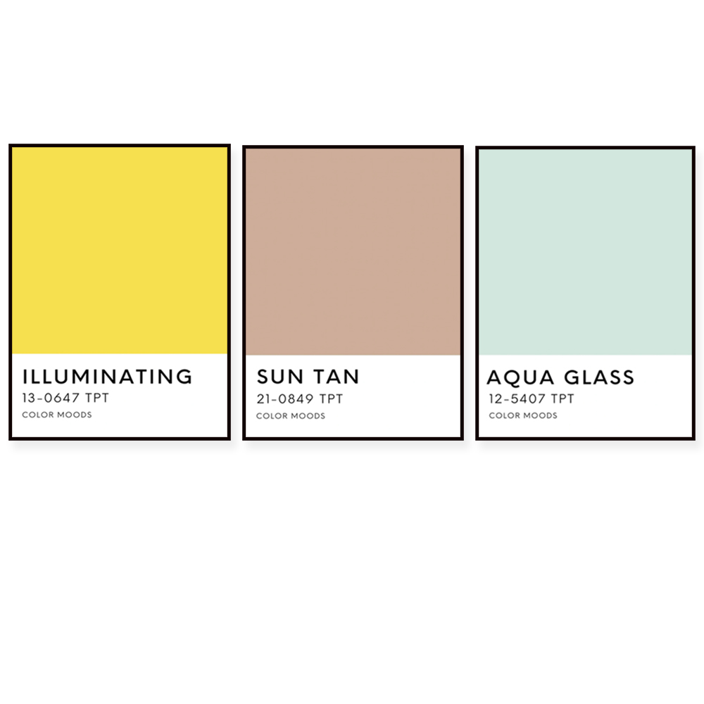 Home Decor Color Palettes - Sunshine state palette color print, typography,