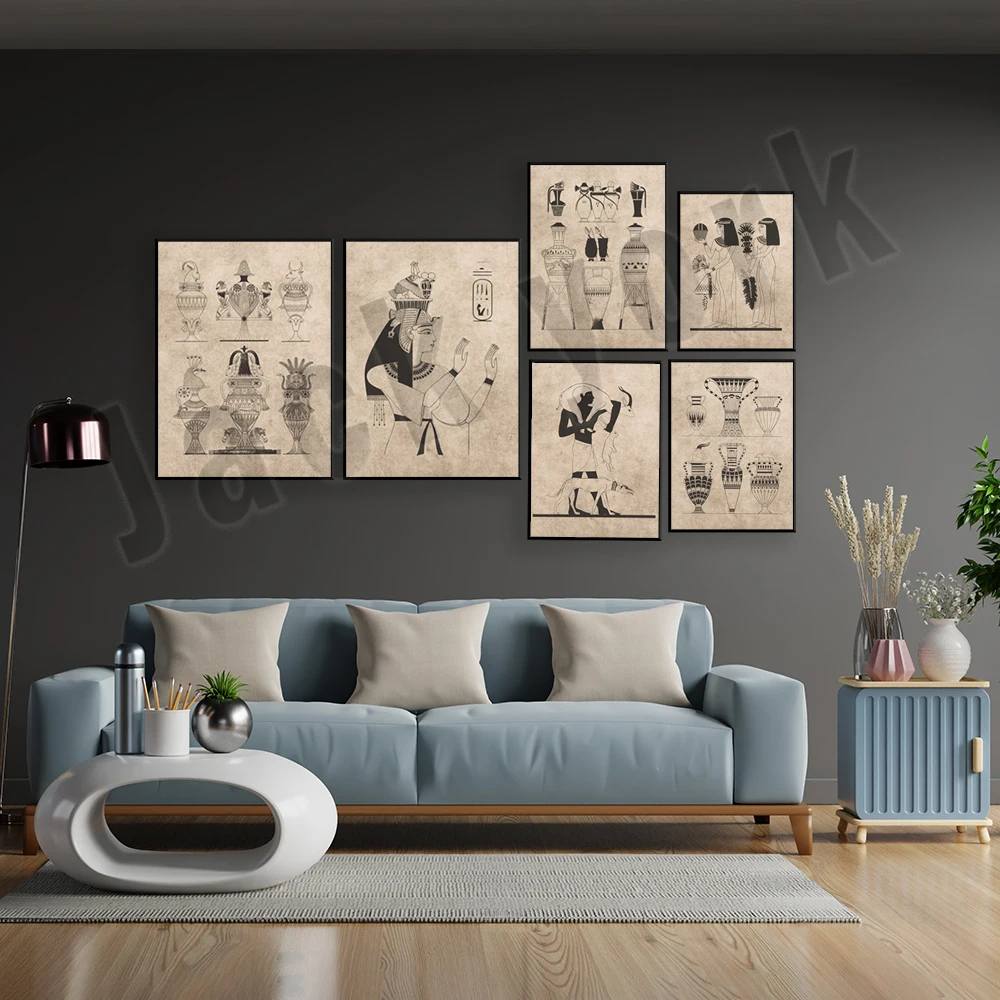 Vintage ancient egypt poster,  - Home Decor Egypt 评论和价格