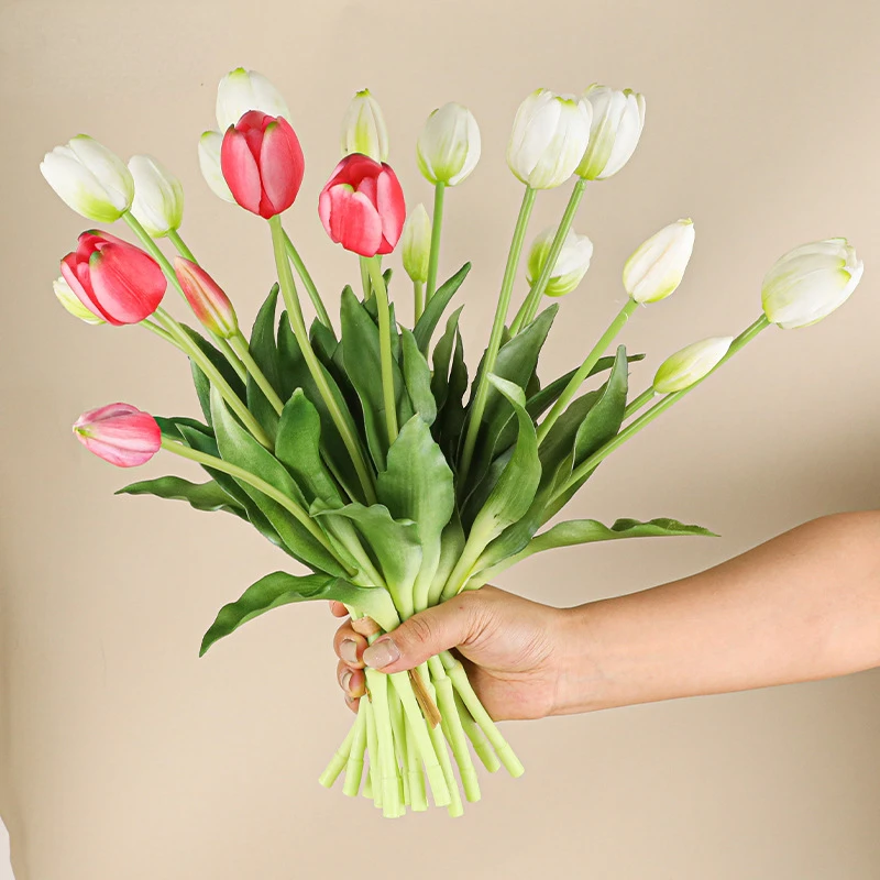 5 Head Artificial Tulips Weddi - Home Decor Tulip 评论和价格