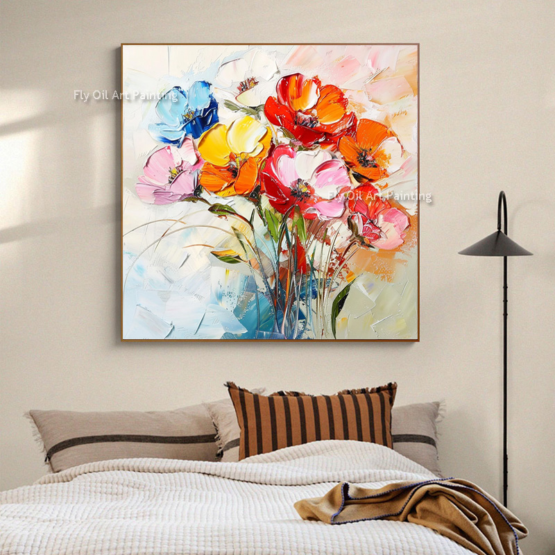 Thick Impasto Hand Painted Pop - Home Decor Color Palettes 评论和价格