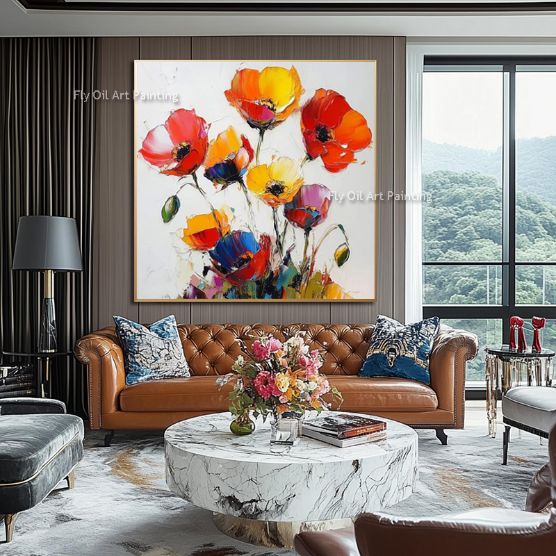 Thick Impasto Hand Painted Pop - Home Decor Color Palettes 评论和价格