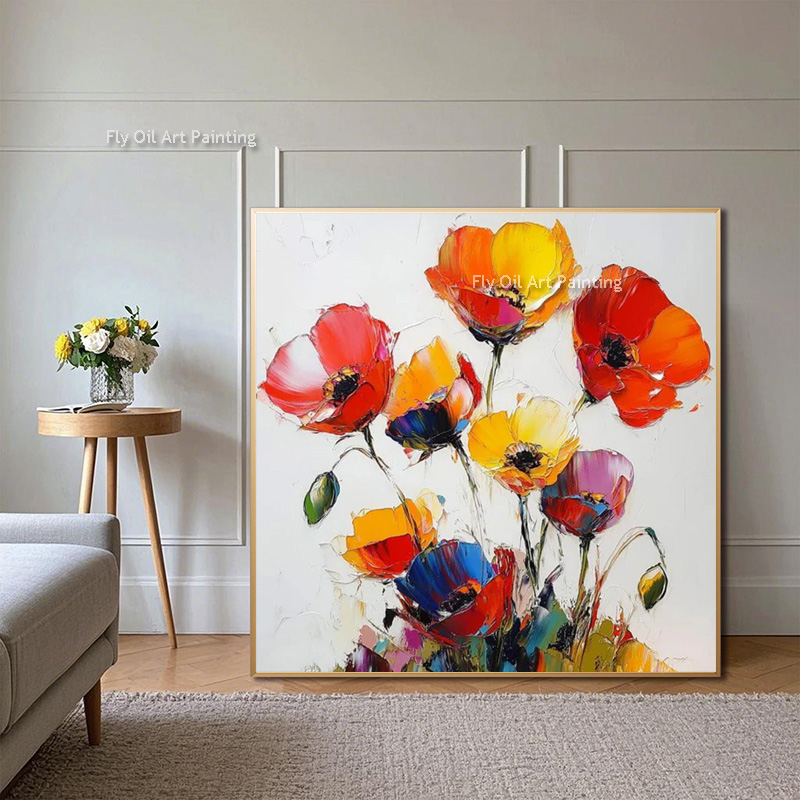 Thick Impasto Hand Painted Pop - Home Decor Color Palettes 评论和价格