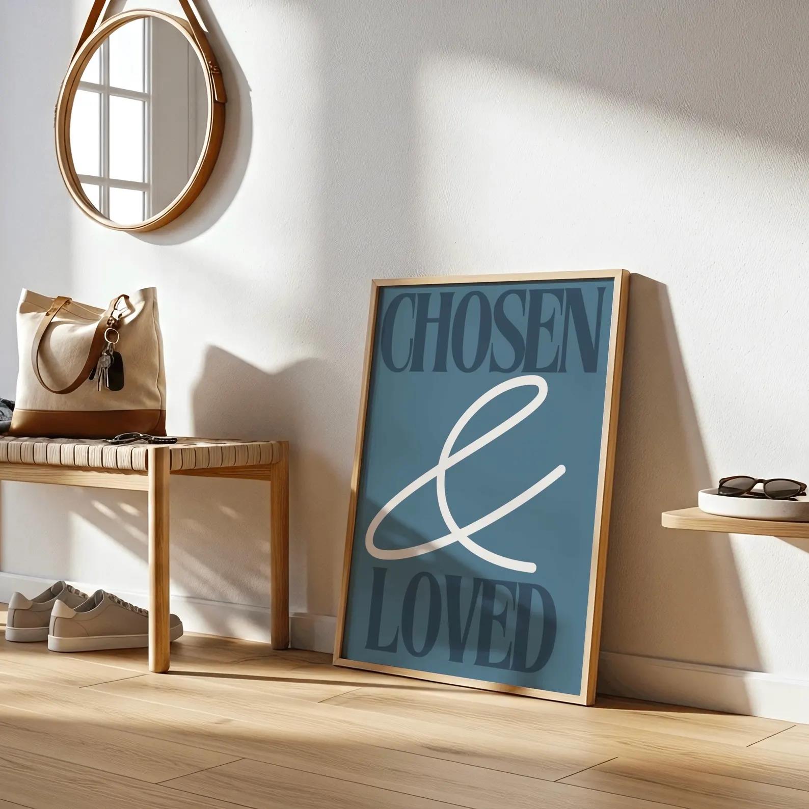 Christian Bible Verse Chosen & - Home Decor Lovely Home 评论和价格