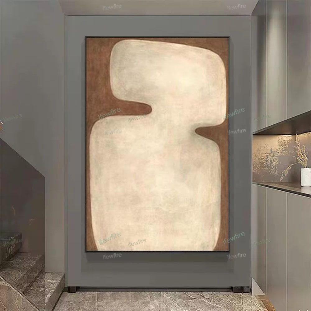 100% Hand-Painted Abstract Oil - Home Decor Color Palettes 评论和价格