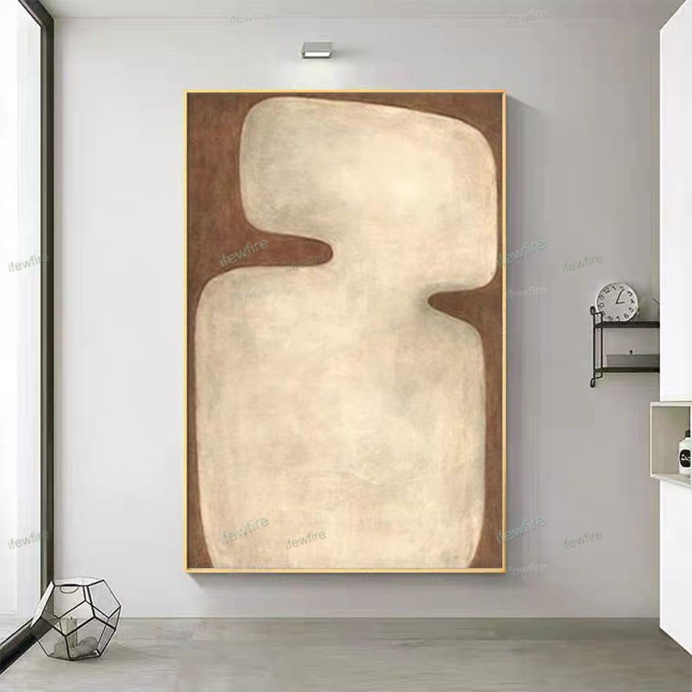 100% Hand-Painted Abstract Oil - Home Decor Color Palettes 评论和价格