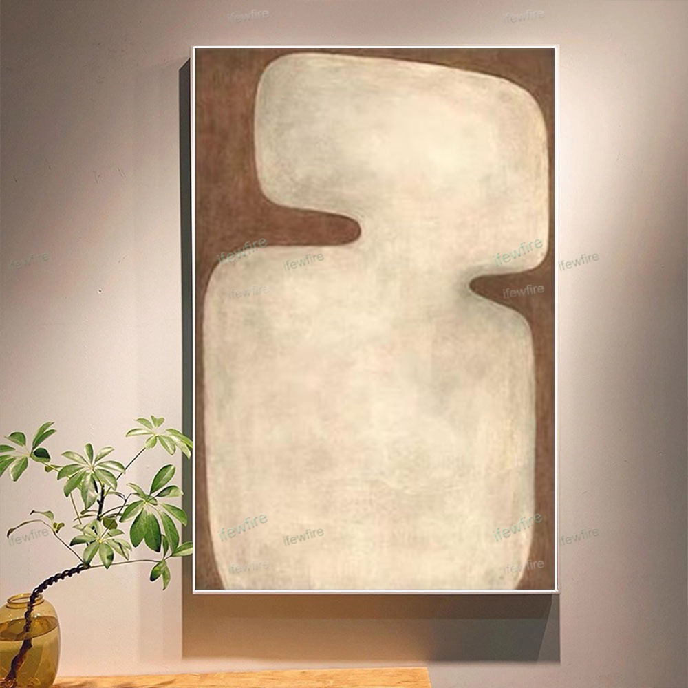 100% Hand-Painted Abstract Oil - Home Decor Color Palettes 评论和价格