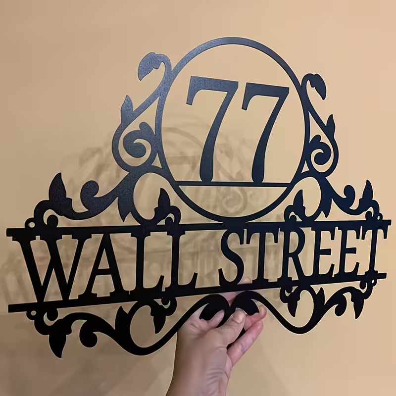 Custom Metal House Number & St - Home Decor For Wedding 评论和价格