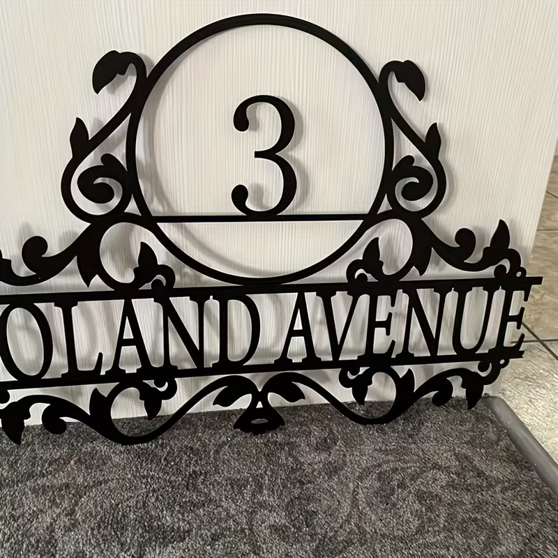 Custom Metal House Number & St - Home Decor For Wedding 评论和价格