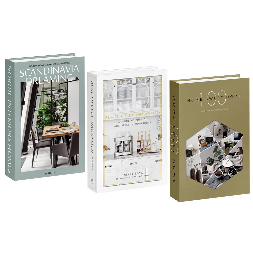 3pcs/lot Simulation Books for  - Home Decor Catalog 评论和价格