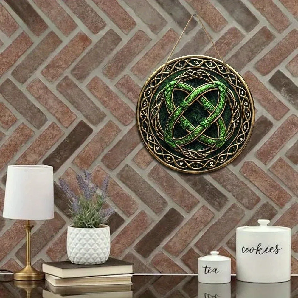 2D Retro Celtic Knot Circular  - Home Decor Logo Design 评论和价格