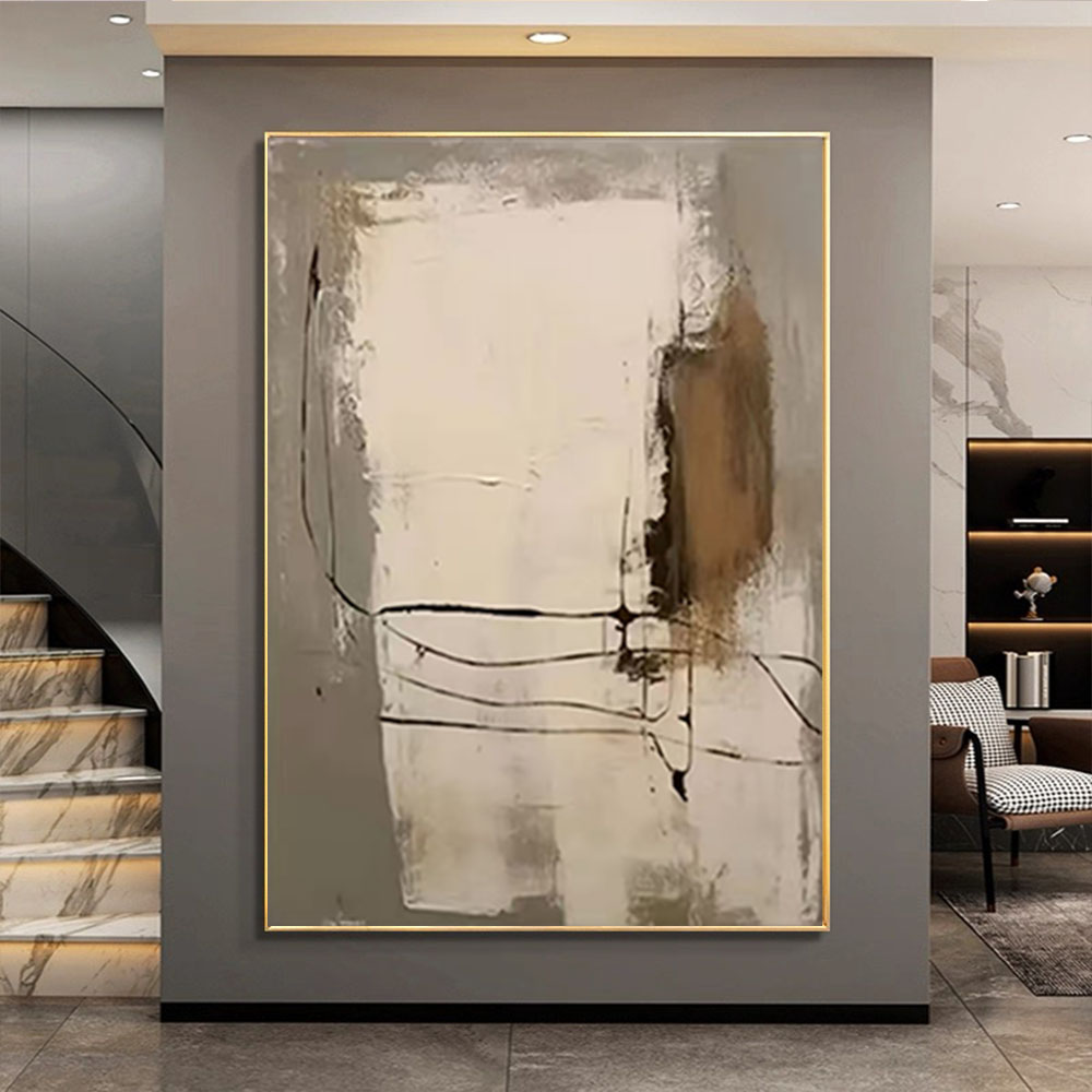 100% Hand-painted Oil Painting - Home Decor Color Palettes 评论和价格