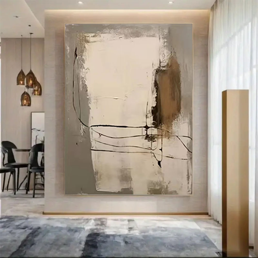 100% Hand-painted Oil Painting - Home Decor Color Palettes 评论和价格