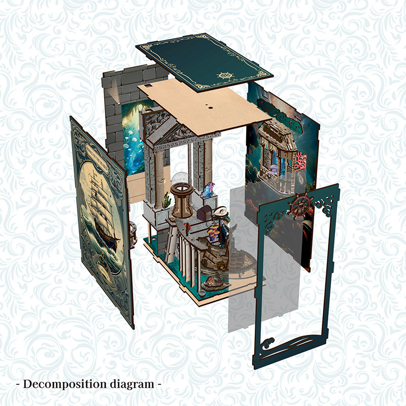3D Wooden DIY Bookend Puzzle H - Home Decor Catalog 评论和价格