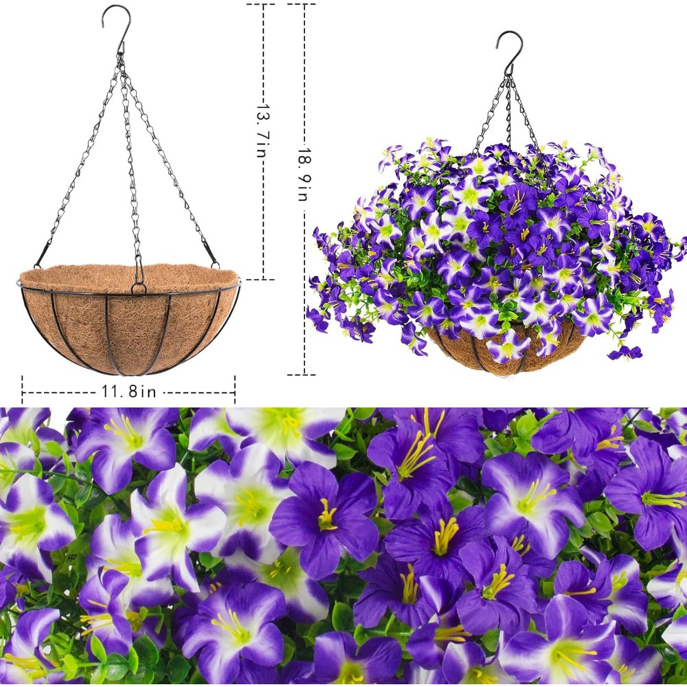 Silky Purple Petunias with Han - Home Decor Tulip 评论和价格