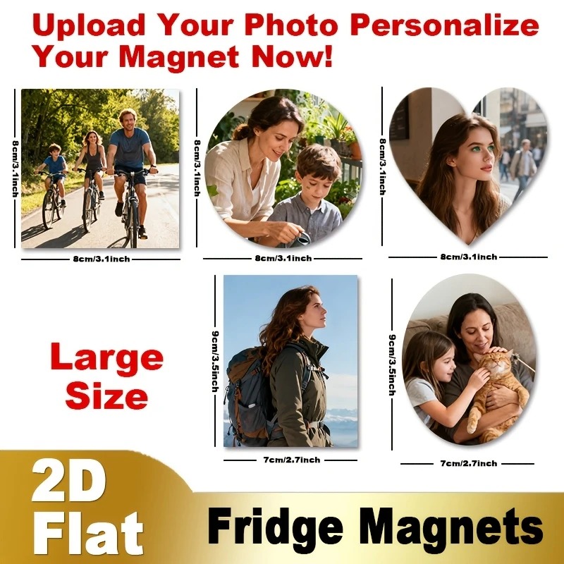 Custom Photo Fridge Magnet 2D  - Home Decor For Wedding 评论和价格