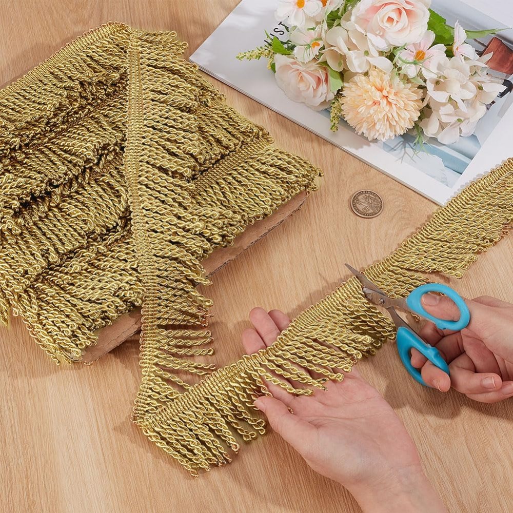 12 Yardsx2.2Inch Fringe Trim C - Home Decor Curtains 评论和价格