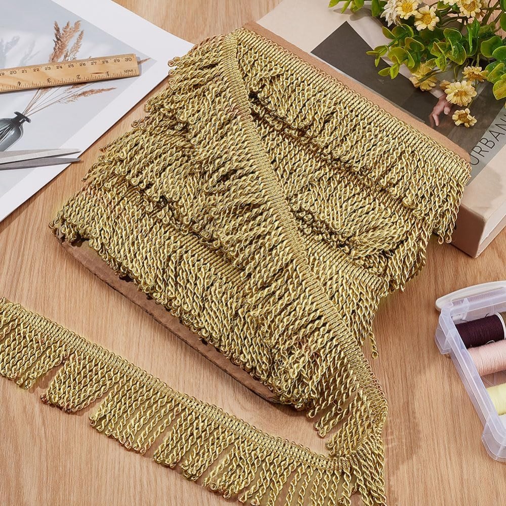 12 Yardsx2.2Inch Fringe Trim C - Home Decor Curtains 评论和价格