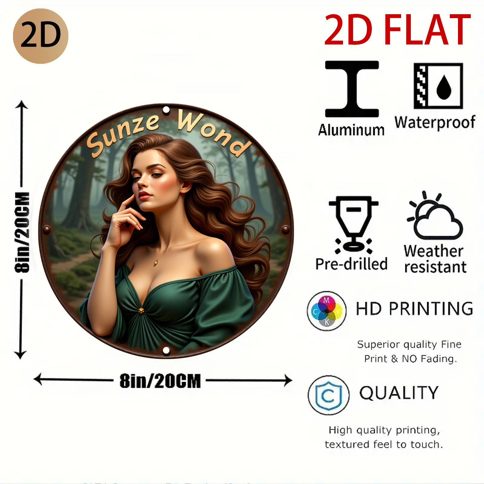 2D Flat Stylish Circular Fores - Home Decor Logo Design 评论和价格