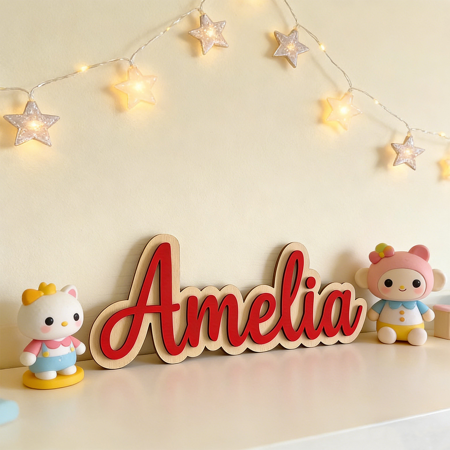 1pc Customized Double-layer Wo - Home Decor For Wedding 评论和价格