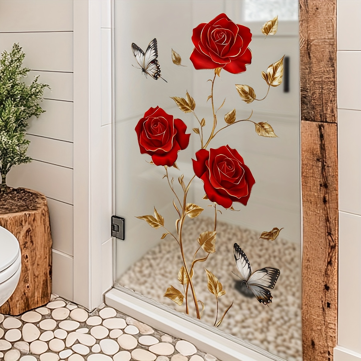 1Pc Charming and Romantic Red  - Home Decor Window Blinds 评论和价格