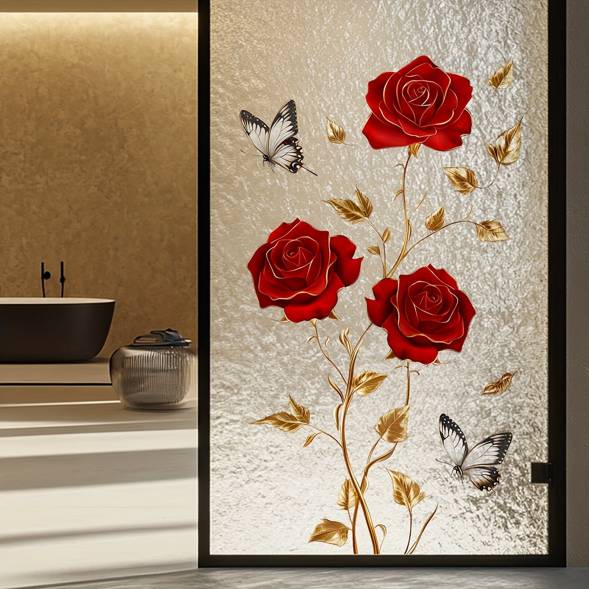 1Pc Charming and Romantic Red  - Home Decor Window Blinds 评论和价格