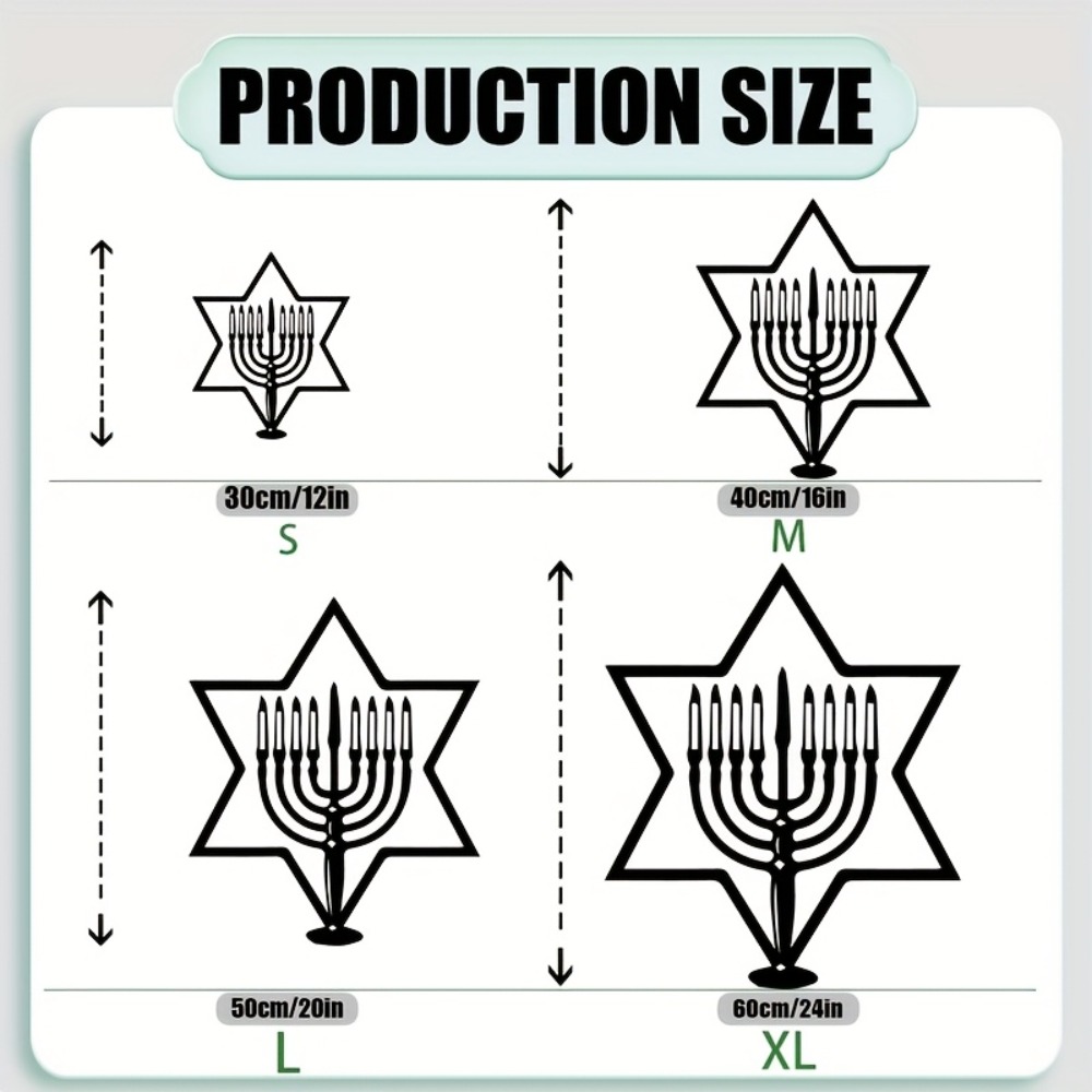CIFBUY Metal Wall Art Menorah  - Home Decor Gift 评论和价格