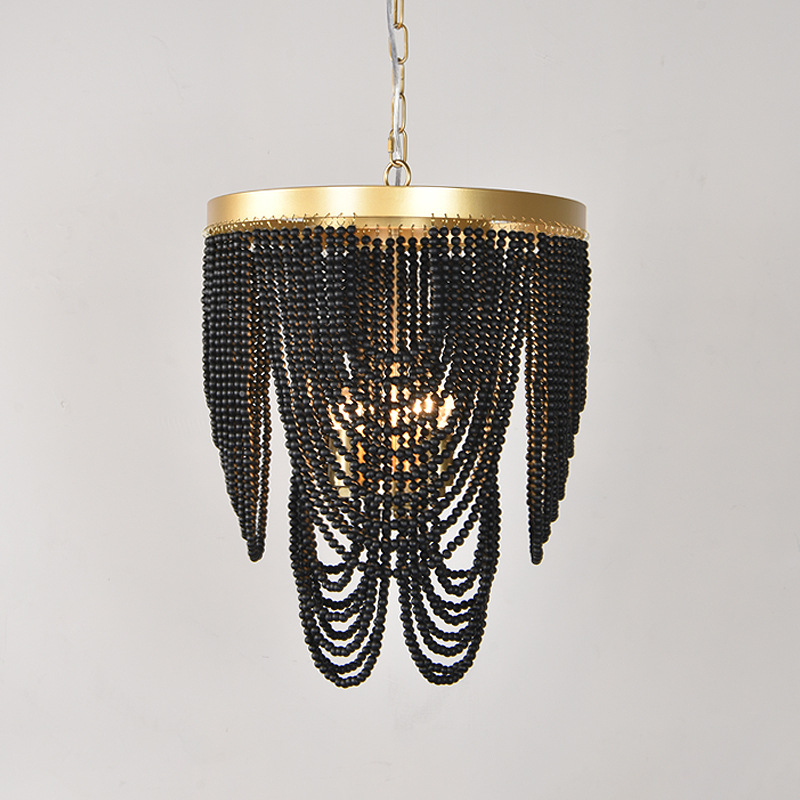American Wooden Beads Chandeli - Home Decor Netflix 评论和价格