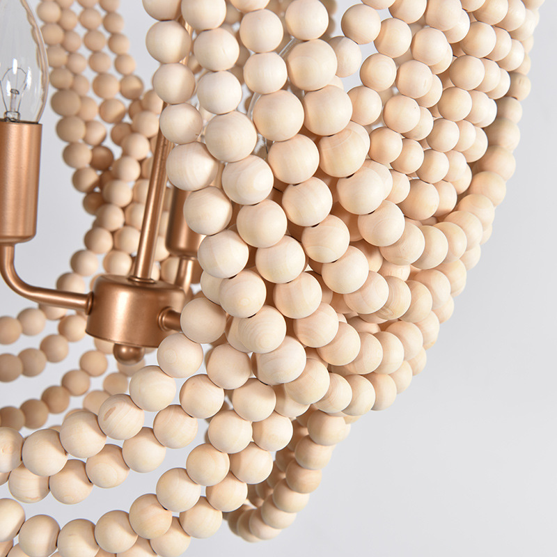 American Wooden Beads Chandeli - Home Decor Netflix 评论和价格