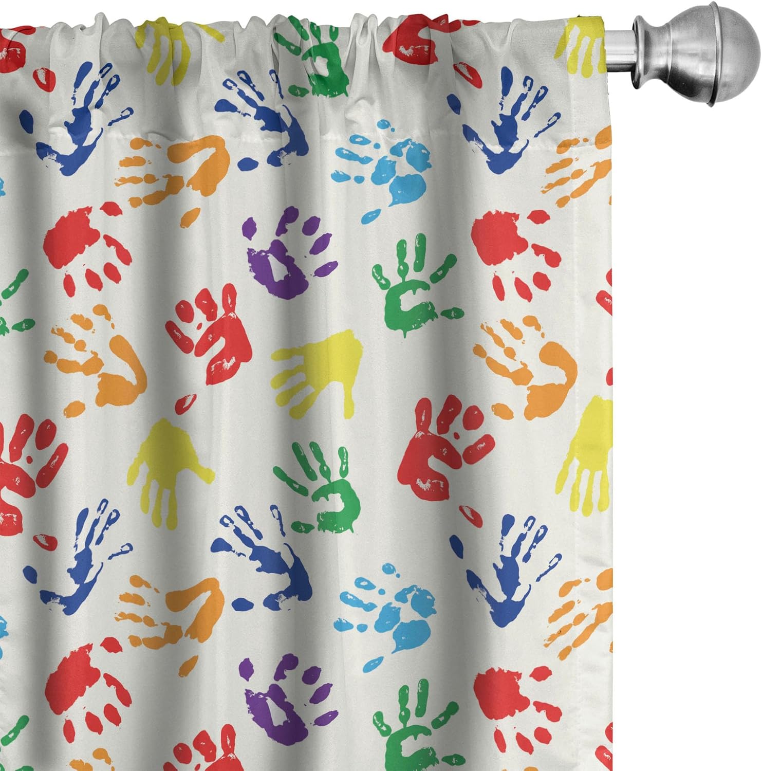 Colorful Handprint Rainbow Cur - Home Decor Color Palettes 评论和价格