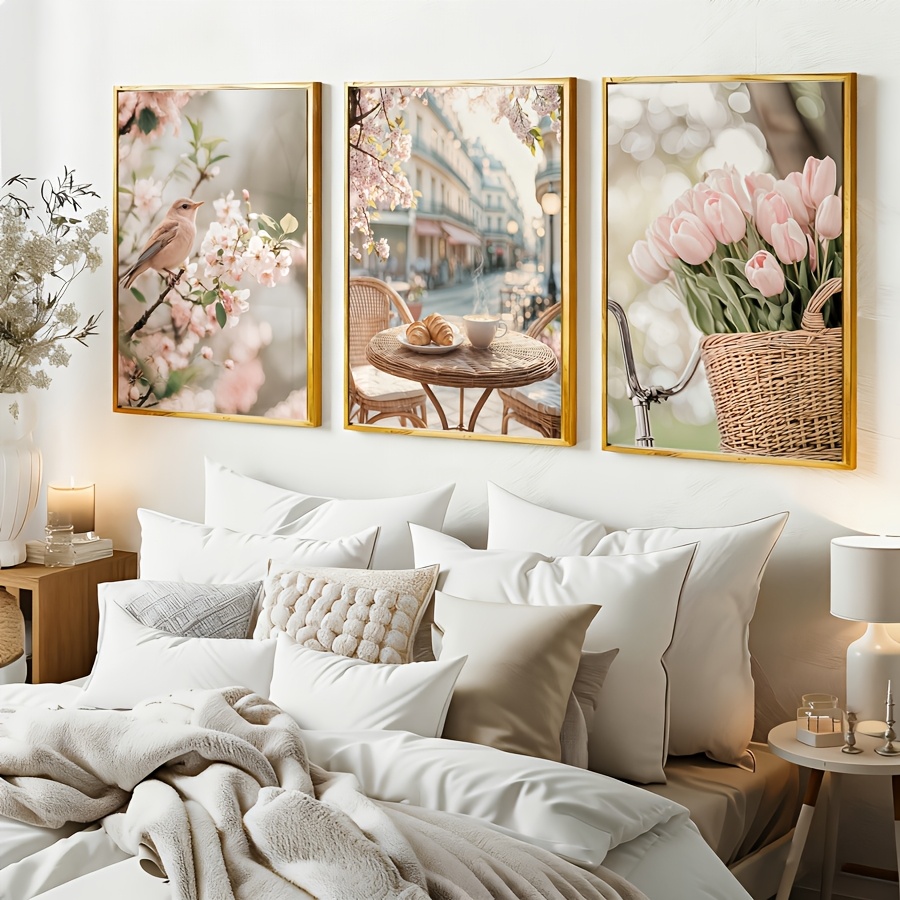 3pcs/set Romantic Paris Street - Home Decor Tulip 评论和价格
