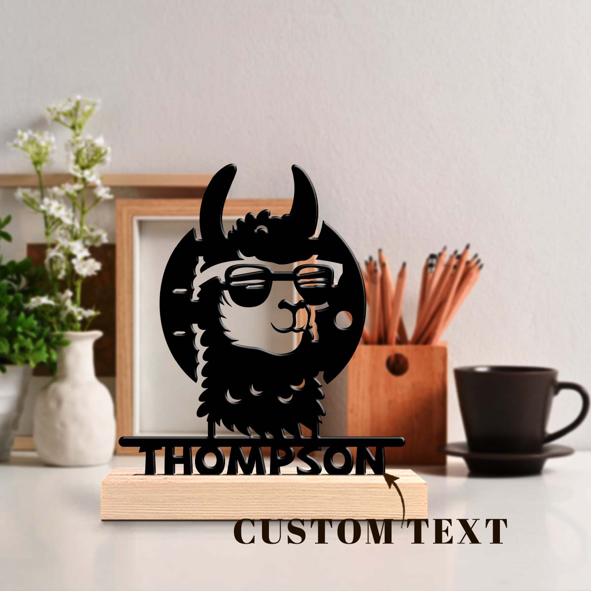 1pc Customized Minimalist Meta - Home Decor For Wedding 评论和价格