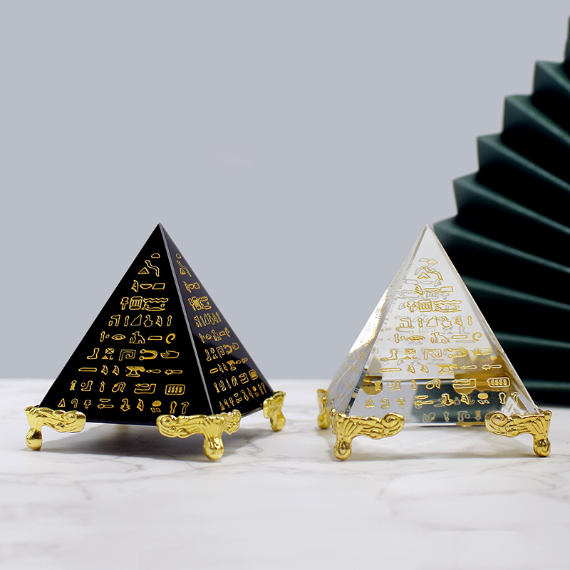 Egypt Crystal Obsidian Pyramid - Home Decor Egypt 评论和价格