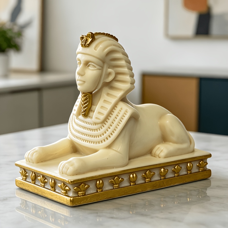 Ivory White Gilded Egyptian Sp - Home Decor Egypt 评论和价格