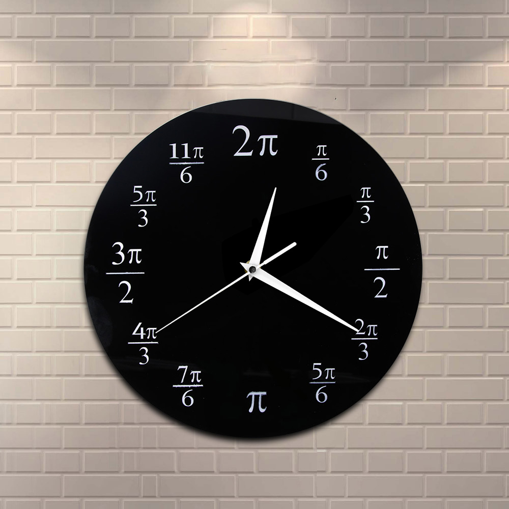 3.14 Pi Wall Clock Mathematica - Home Decor Quiz Free 评论和价格