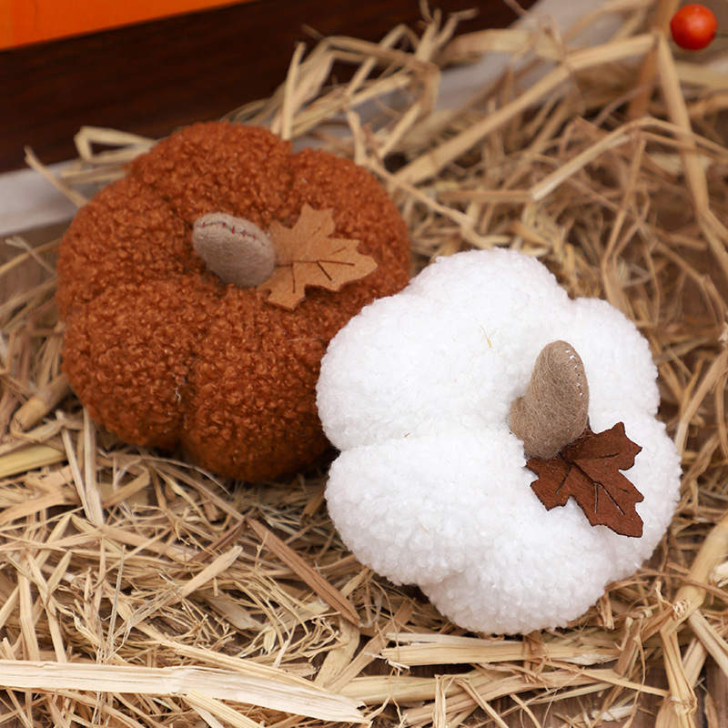 Fluffy Pumpkin Plush Halloween - Home Decor Gift 评论和价格