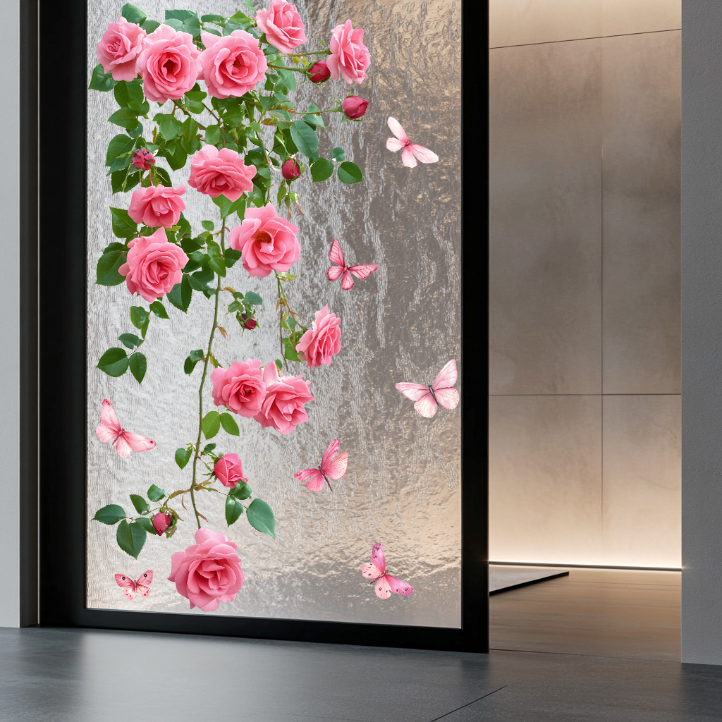 1PC Flower Vine Window Decal P - Home Decor Window Blinds 评论和价格