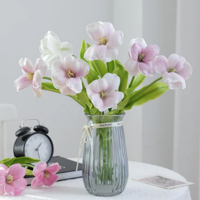 12Pcs Opening Tulip Artificial - Home Decor Tulip 评论和价格