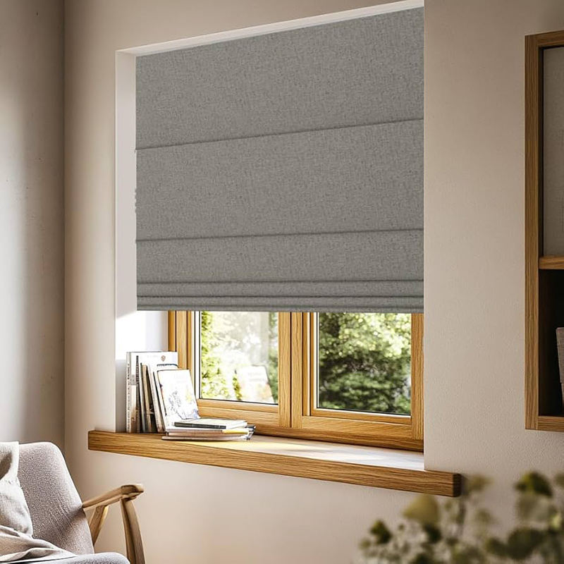 French Linen Blackout Roman Bl - Home Decor Window Blinds 评论和价格