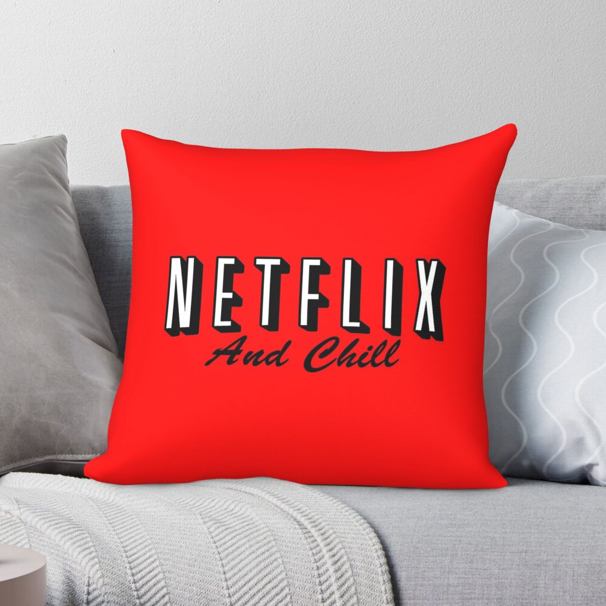 Netflix And Chill Red Square P - Home Decor Netflix 评论和价格