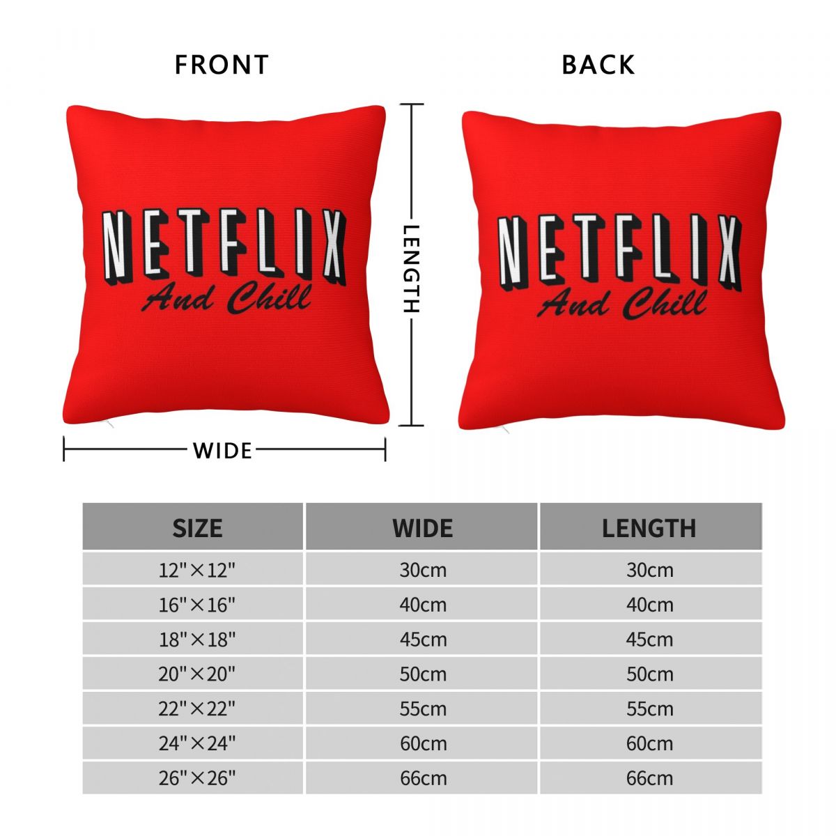 Netflix And Chill Red Square P - Home Decor Netflix 评论和价格