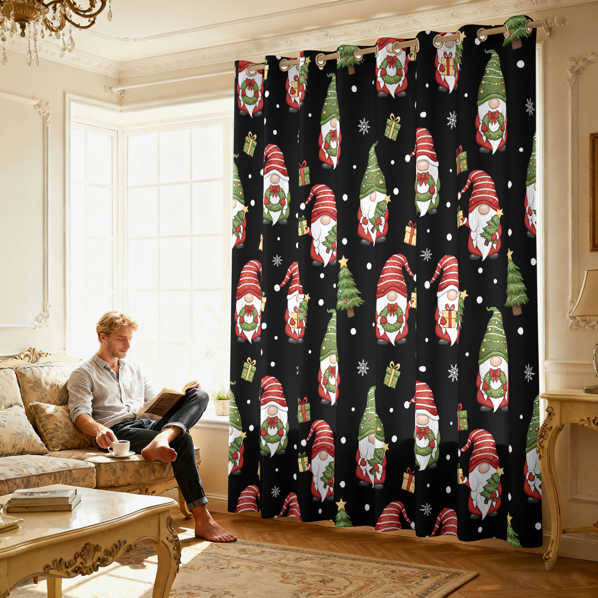 Christmas Dwarf Xmas Tree Gift - Home Decor Curtains 评论和价格